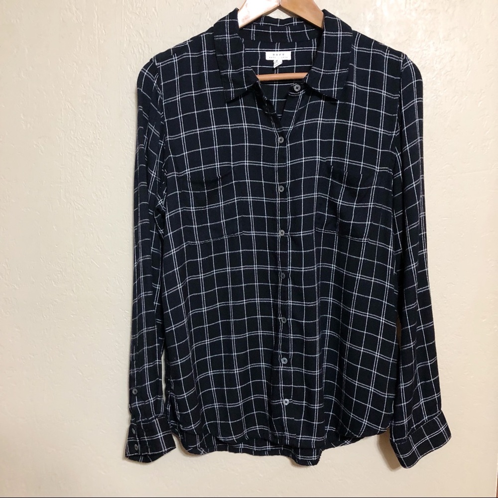 Soft Joie Windowpane Plaid Button Down Shirt